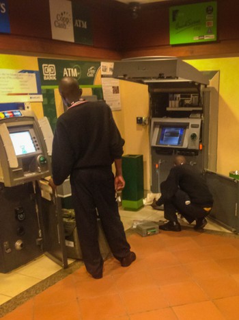 Refilling ATMs from a sack of loose cash