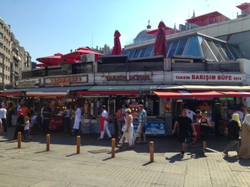 The kebab district, Taksim Square