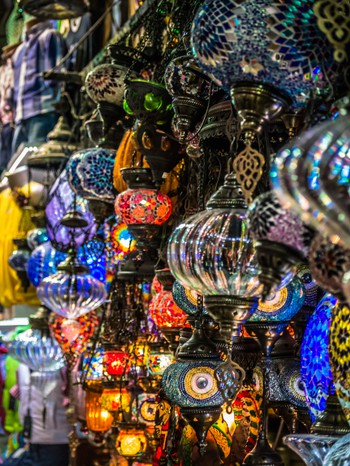 Colourful lamps