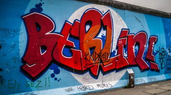 Berlin mural on the East Side Gallery
