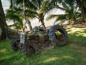 This tractor has seen better days