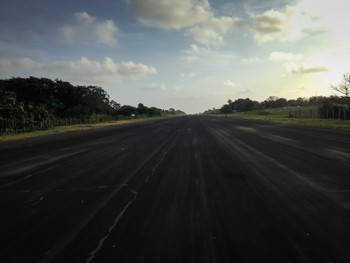 Middle of the runway
