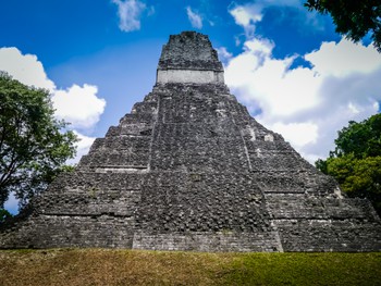 The back of Templo del gran jaguar