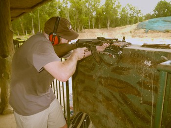 Me shooting an AK-47