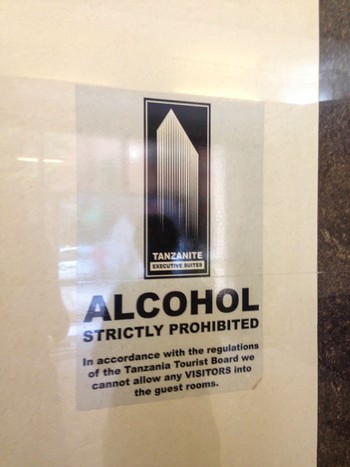Alcohol Strictly Prohibited in our hotel