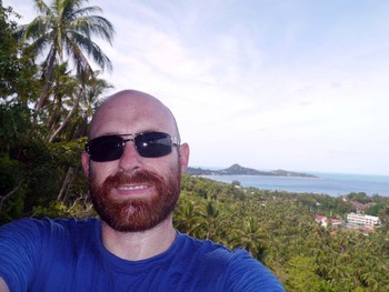 Me at a lookout above Lamai Beach