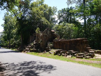 The collapsed north gate