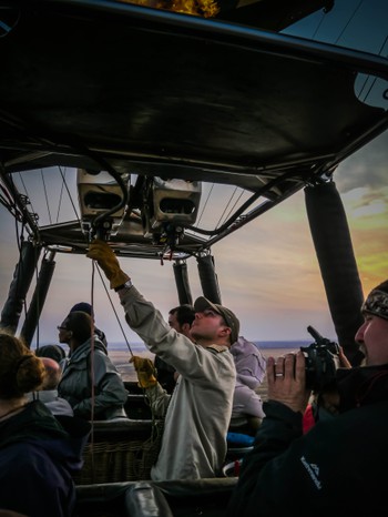 Our balloon Pilot, Jonathan