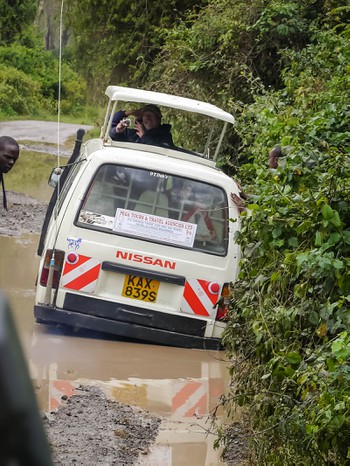 Van one gets bogged