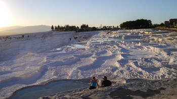 Like a winter wonderland, but with more people swimming