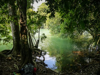 Waiting at the river crossing