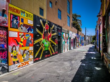 Awesome alley of murals