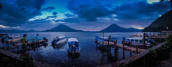 Lake Atitlan at dusk
