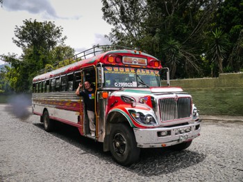 Pimped chickenbus, got a wave from the conductor