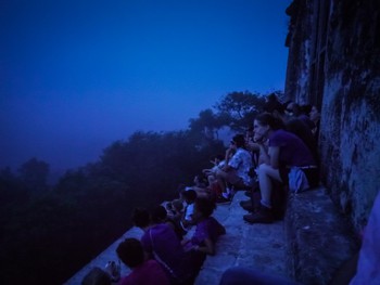 Dawn at the top of Temple IV