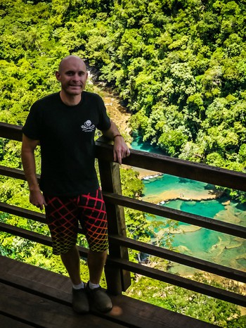 Me above Semuc Champey