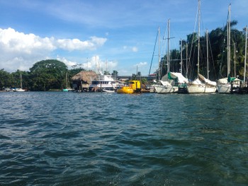 Yachts along the river