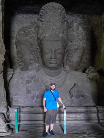 Me at Elephanta Caves