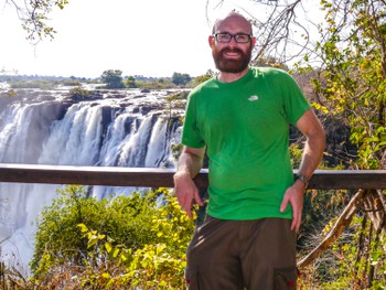 Me @ Victoria falls from Zambia