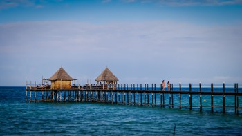 The Pier, with a restaurant at the end